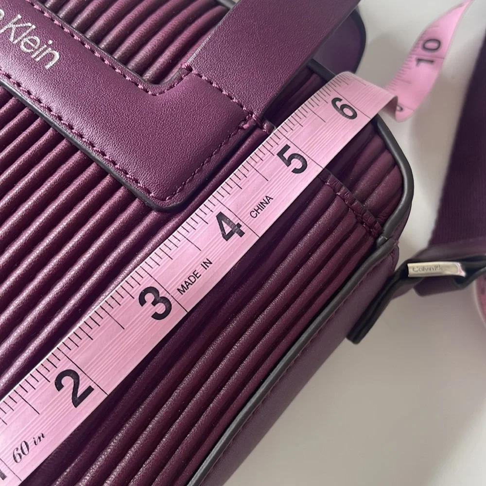 Calvin Klein Bette 2 in 1 Crossbody with Pouch Wristlet Eggplant